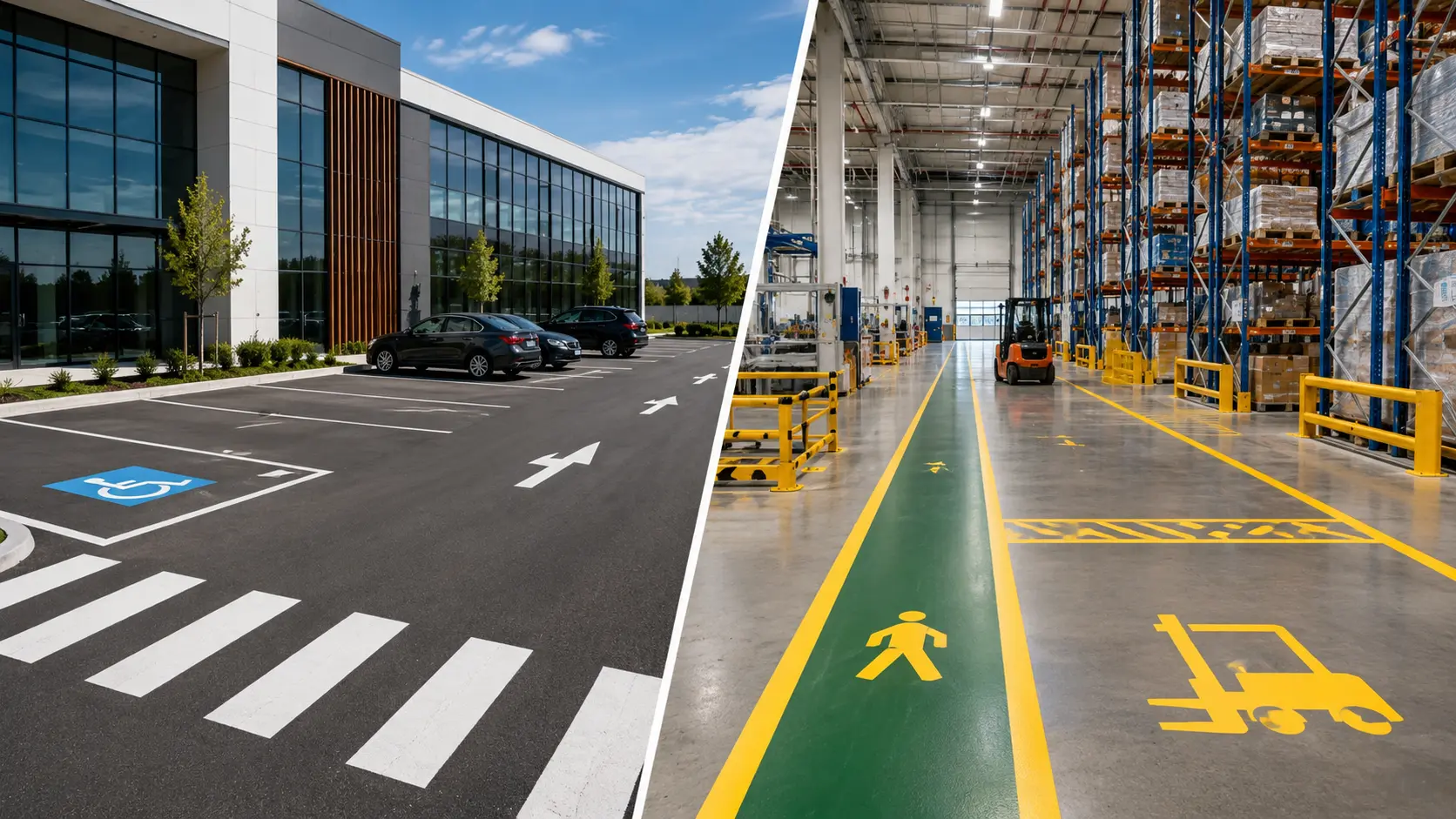 Konya Otopark Çizgi ve Fabrika İSG Zemin Çizgi Uygulamaları